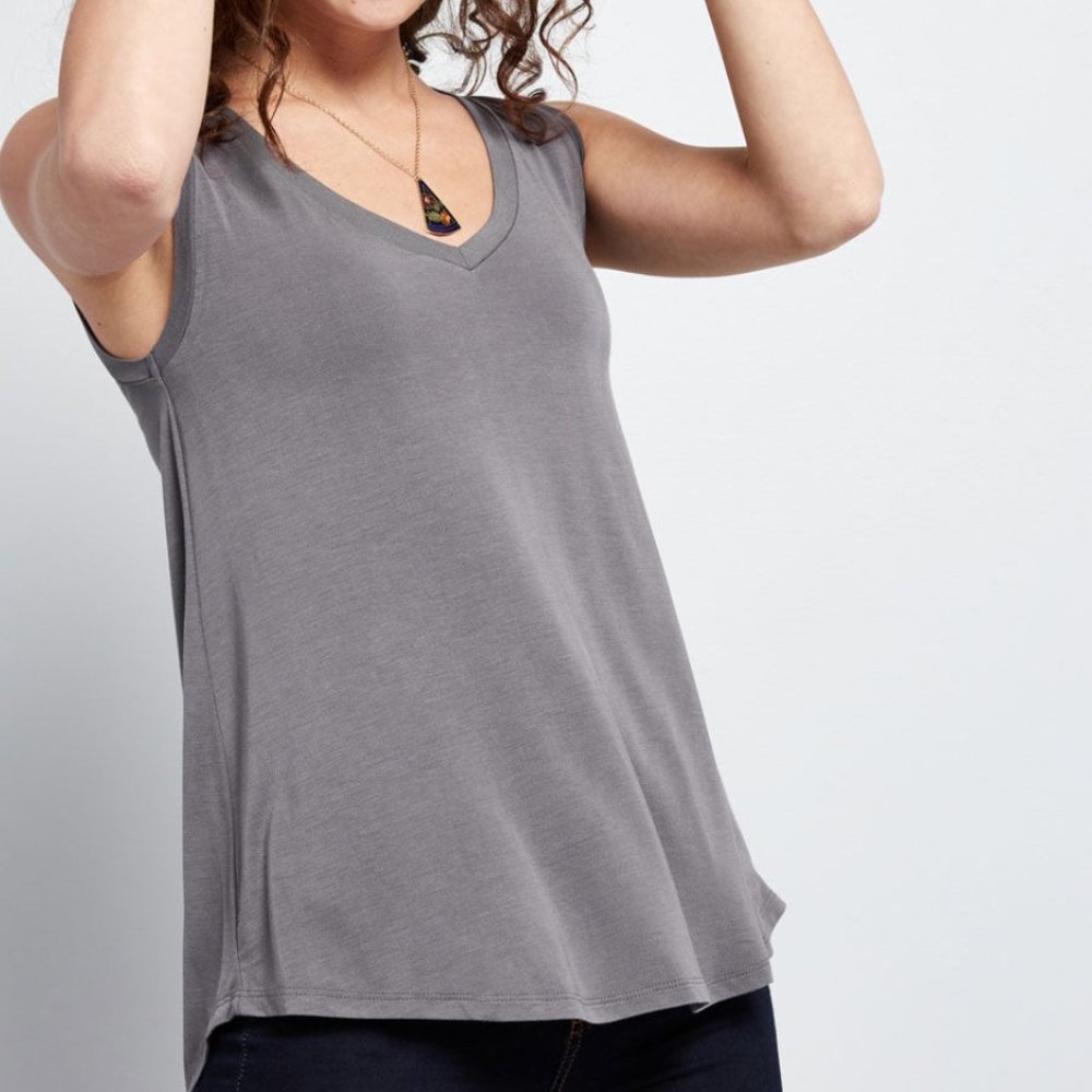 NWOT ModCloth Charcoal High Low Sleeveless Tunic